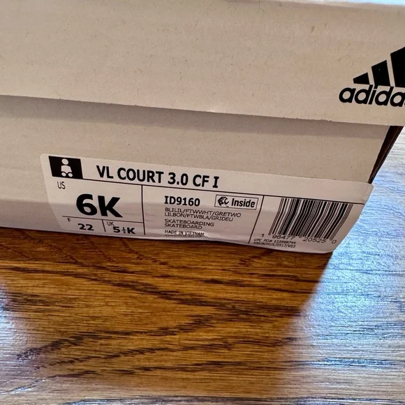 Adidas Kids Pink Court Skateboard Sneakers - Picture 5 of 6